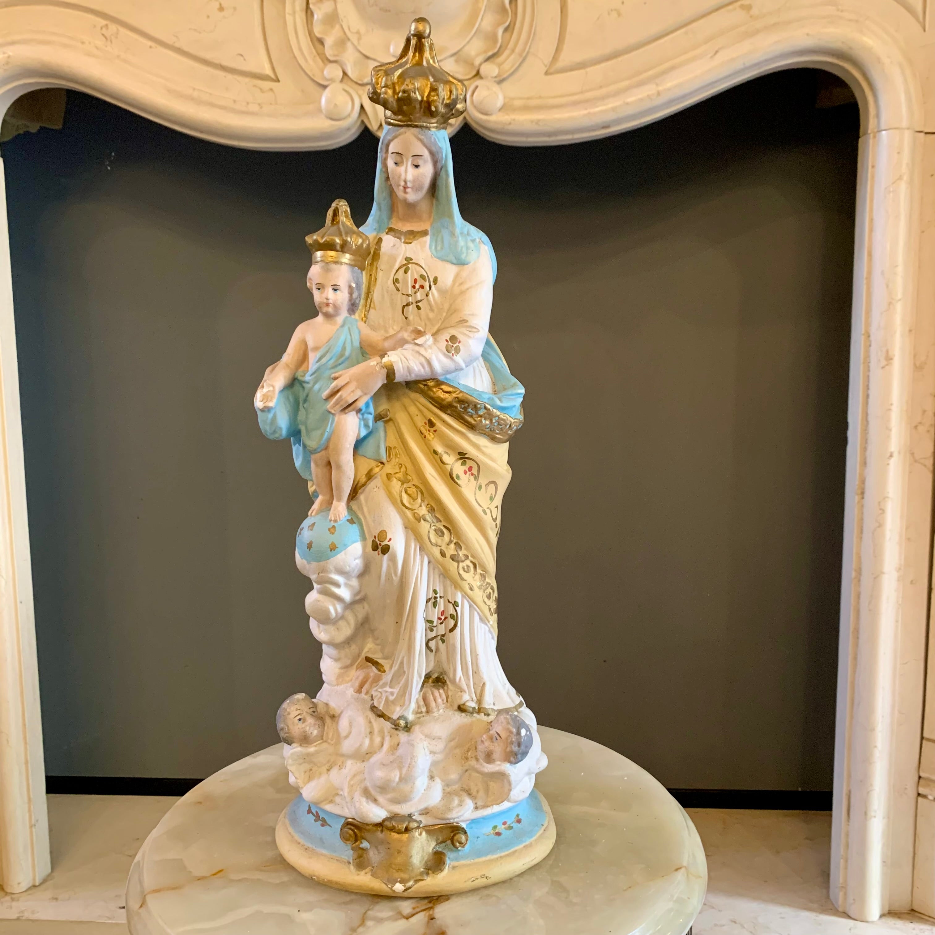 Beautiful Statue of Mary and Baby Jesus - SOLD