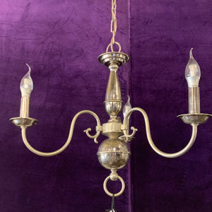 Antique Nickel Flemish Chandelier