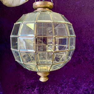 Large Aged Bubble Lantern