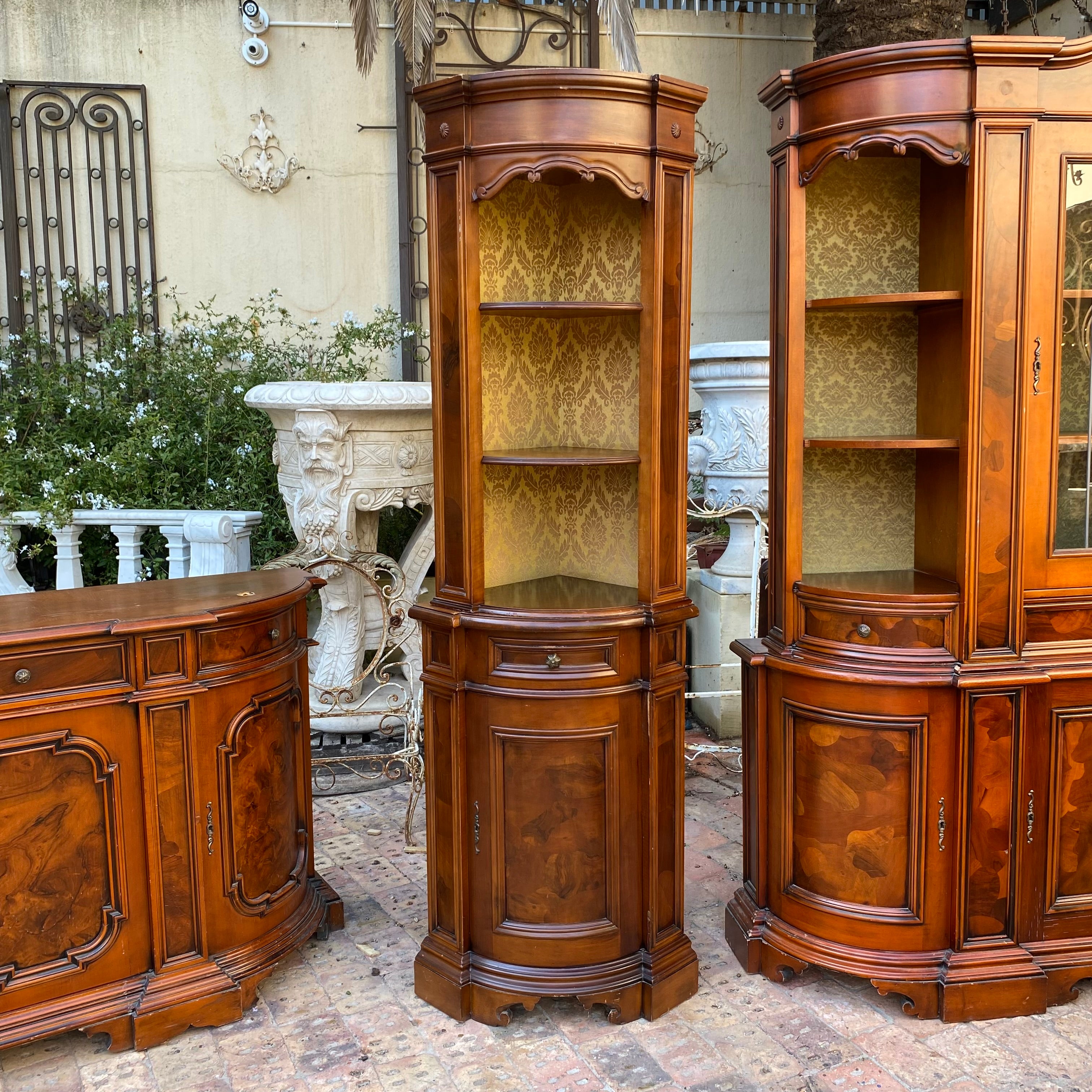 Amazing Antique Rosewood Cabinet Set