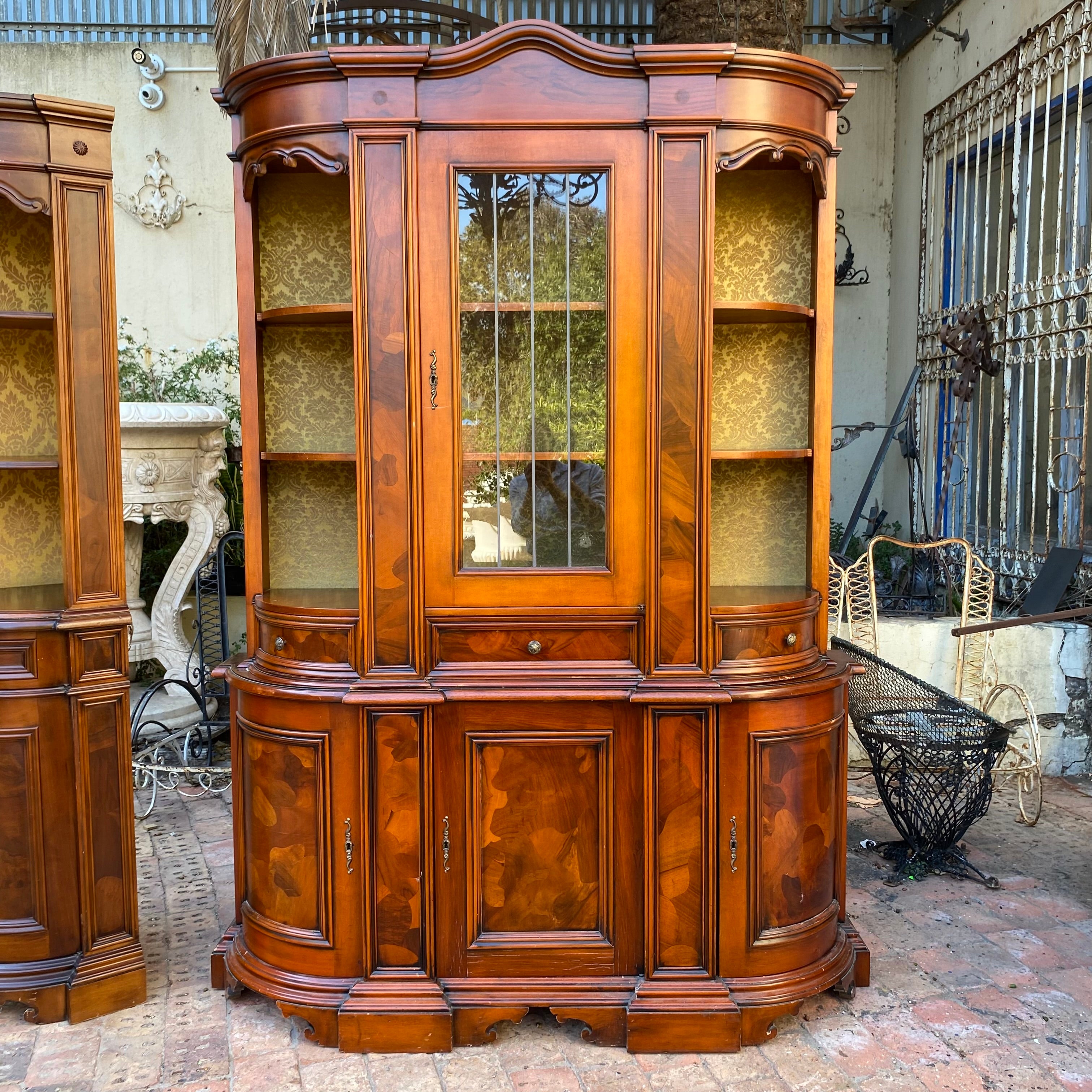 Amazing Antique Rosewood Cabinet Set