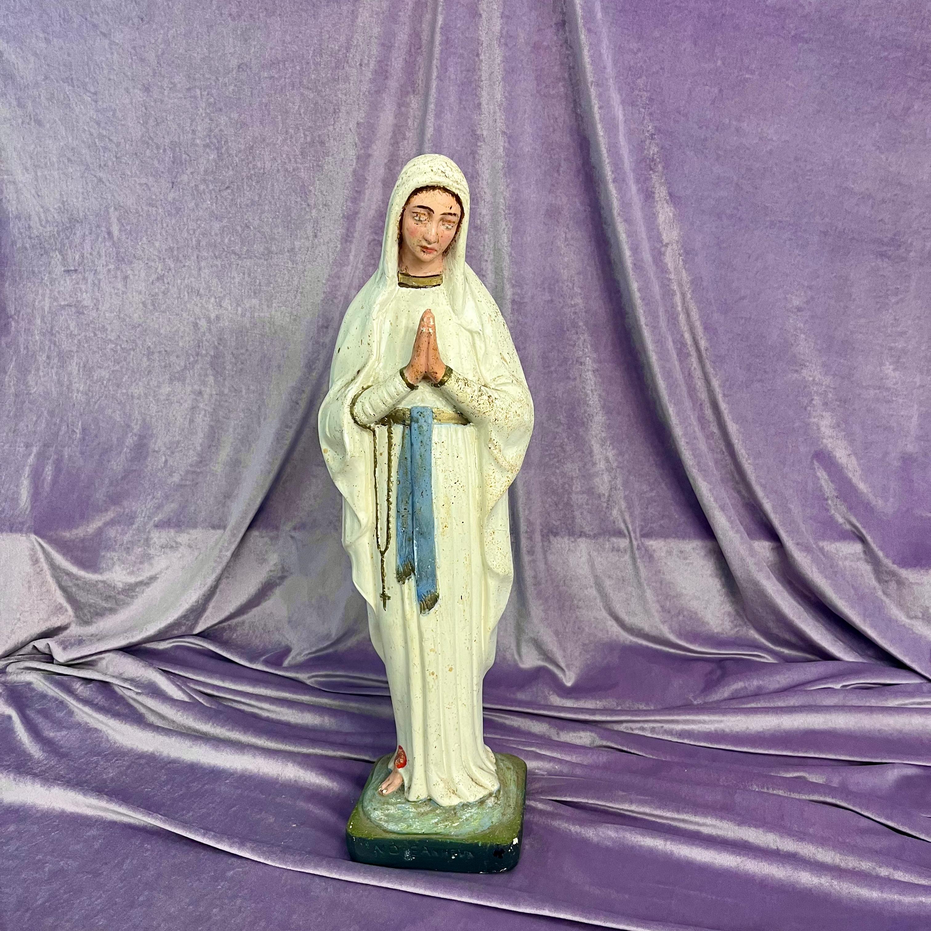 Antique Statuette of Mother Mary