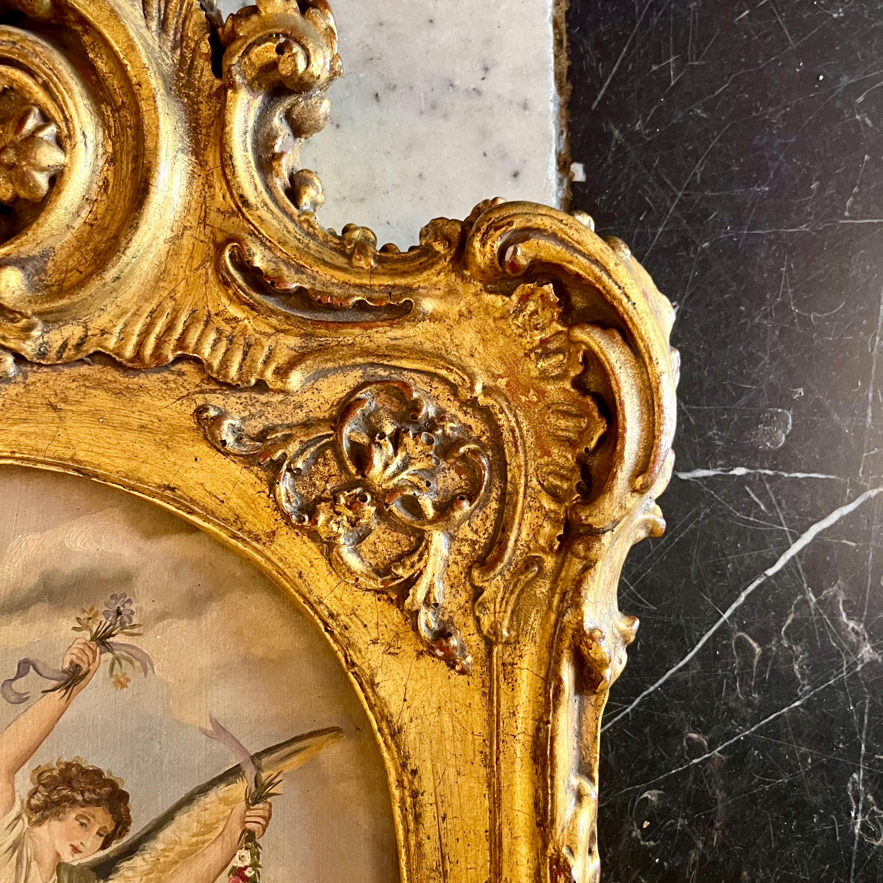 Herald Angels in Gilded Frame by Marinda Combrinck — Oil on Board, 2003