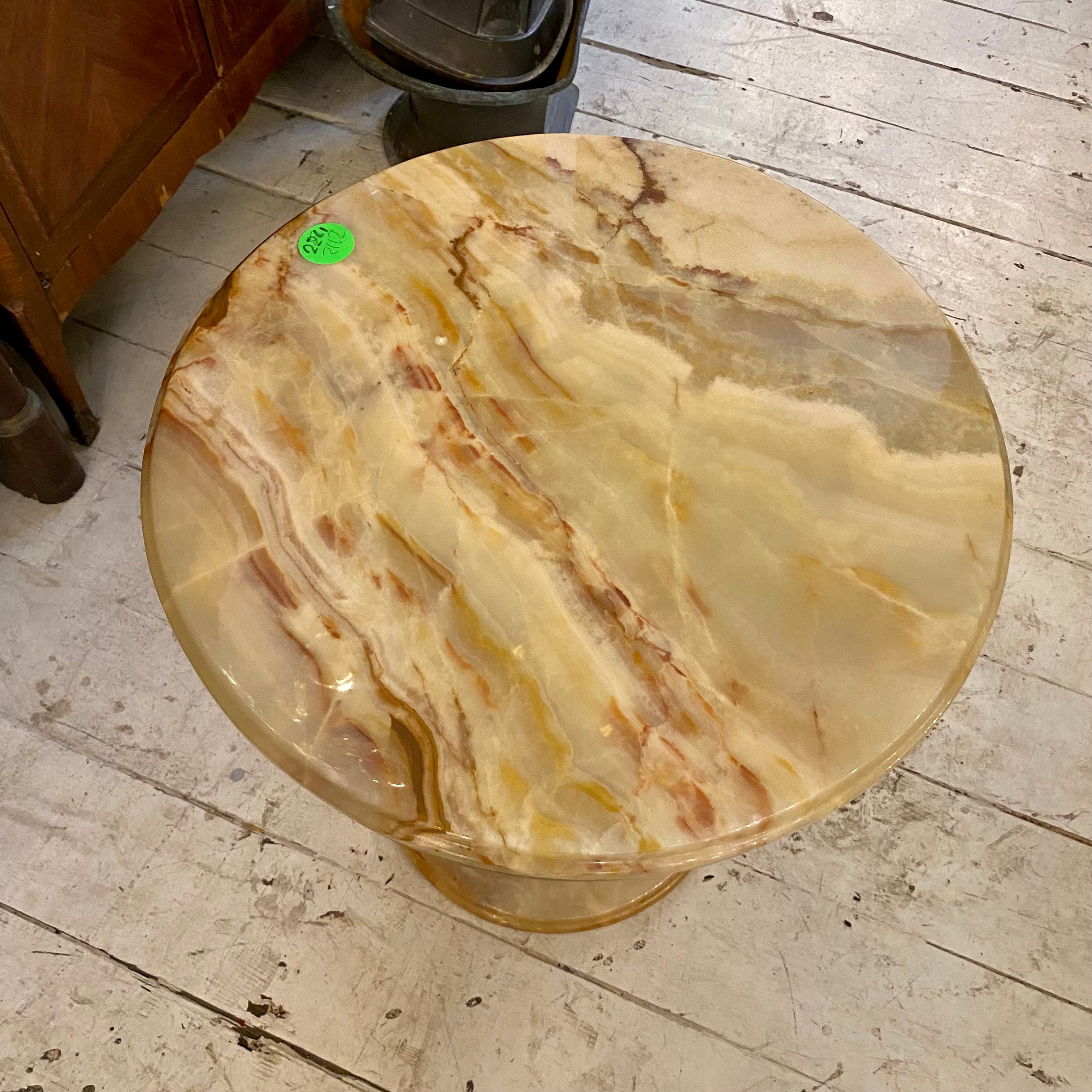 Antique Brass and Onyx Table - Pair available - SOLD