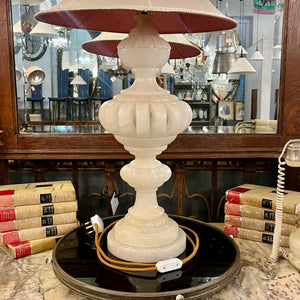 Large Alabaster Table Lamp, c. Early-20th Century
