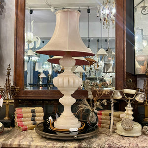 Large Alabaster Table Lamp, c. Early-20th Century