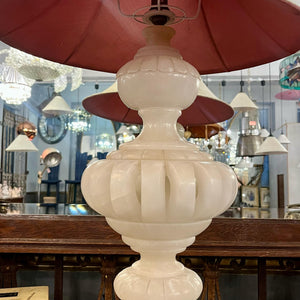 Large Alabaster Table Lamp, c. Early-20th Century