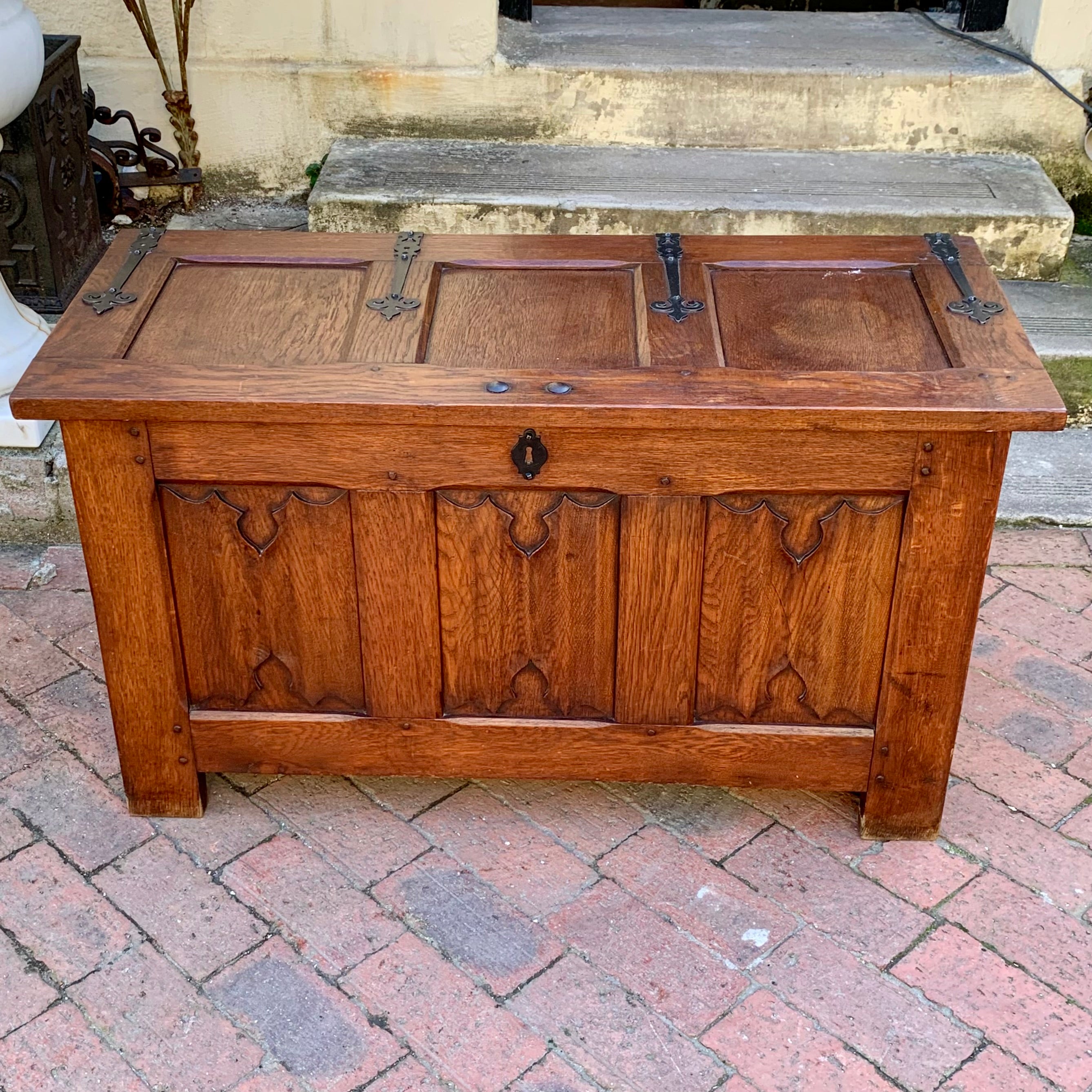 Small Antique Oak Chest