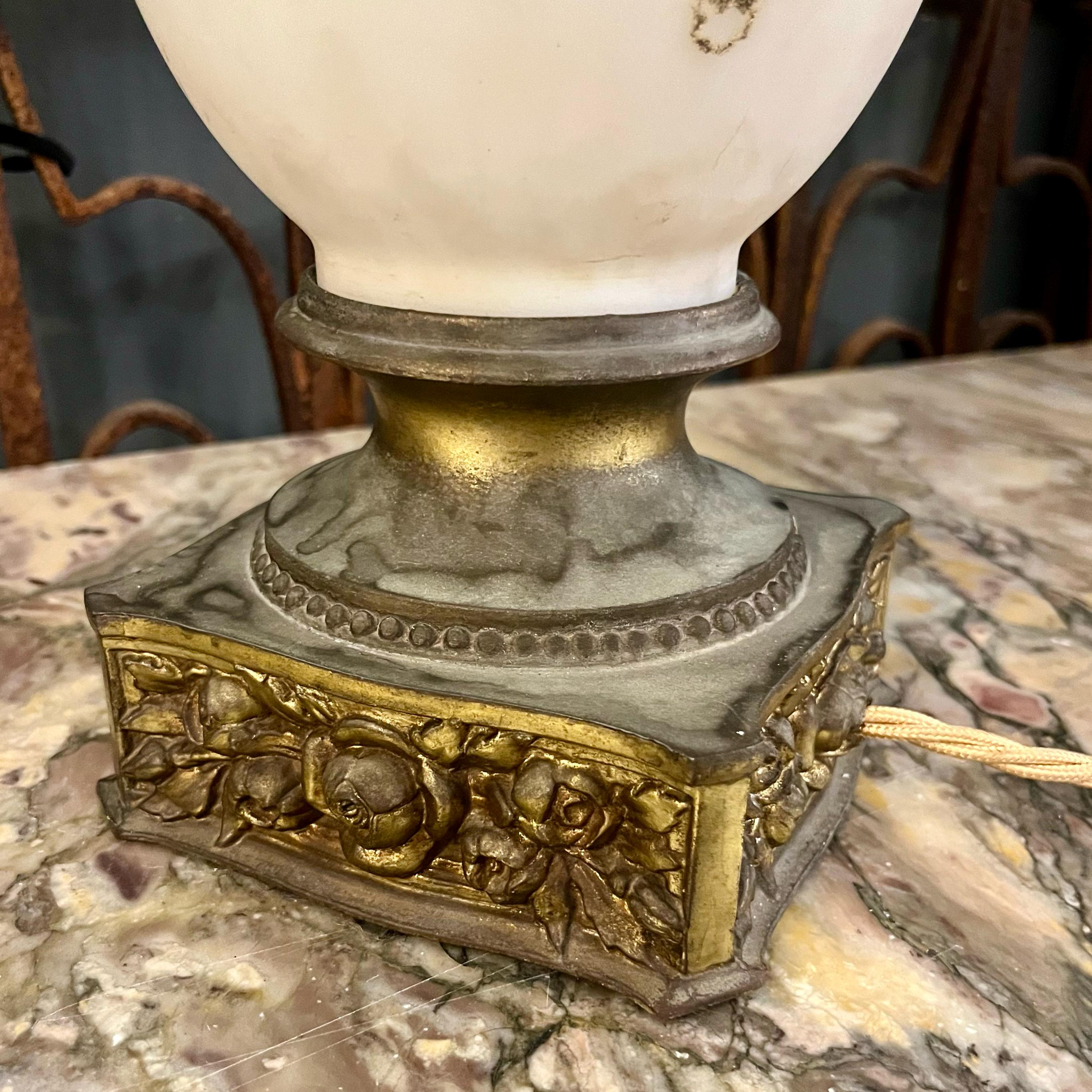 Vintage Gilt Orientalist Table Lamp, c. 1930s