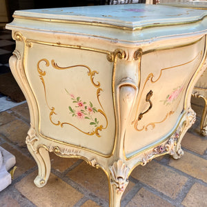 Beautiful Vintage Italian Gilt Bedside Pedestals - SOLD