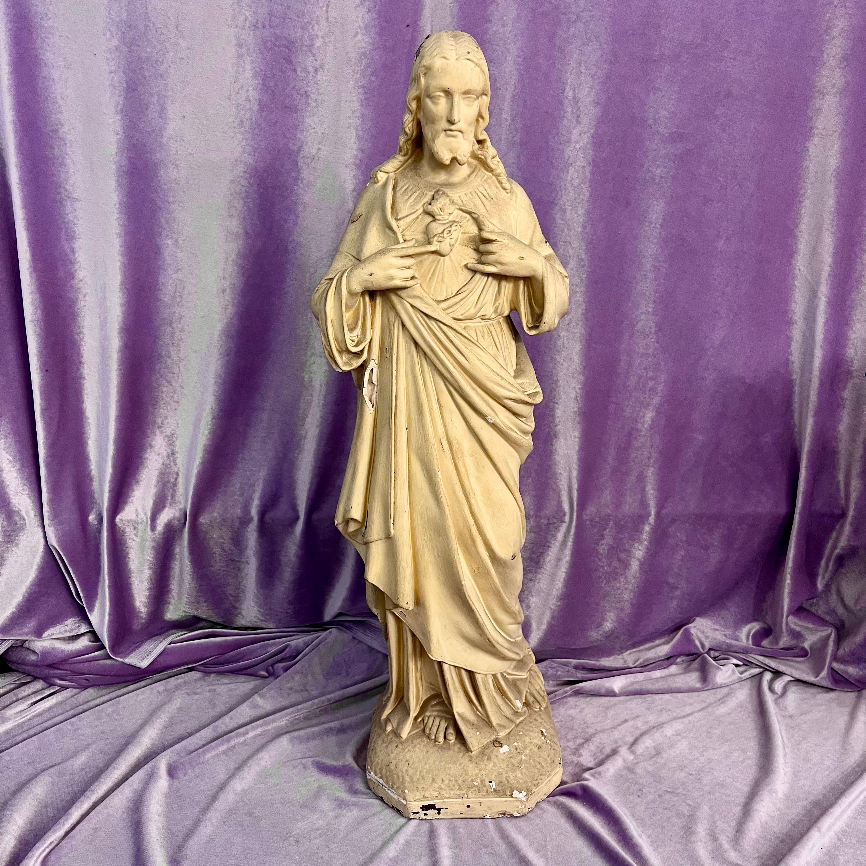 Devotional Sacred Heart Sculpture
