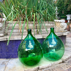 Vintage Demijohn Glass Decorative Bottles