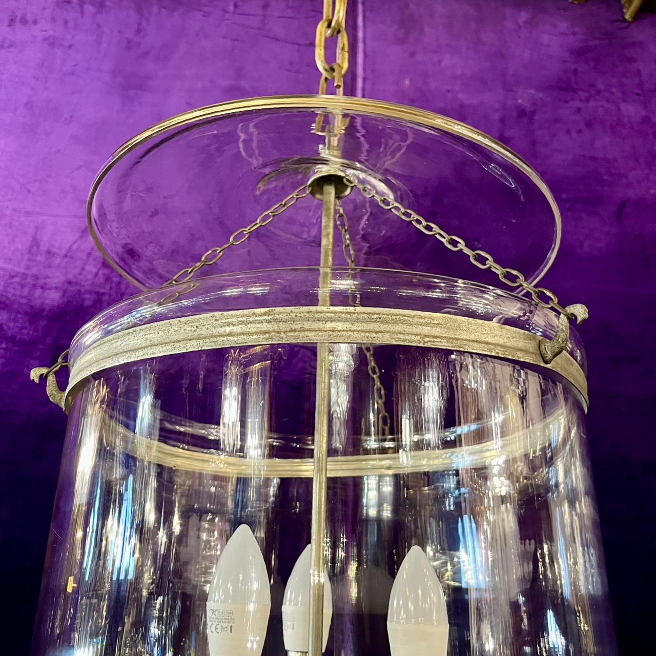Large Glass Bell Jar Pendant - SOLD
