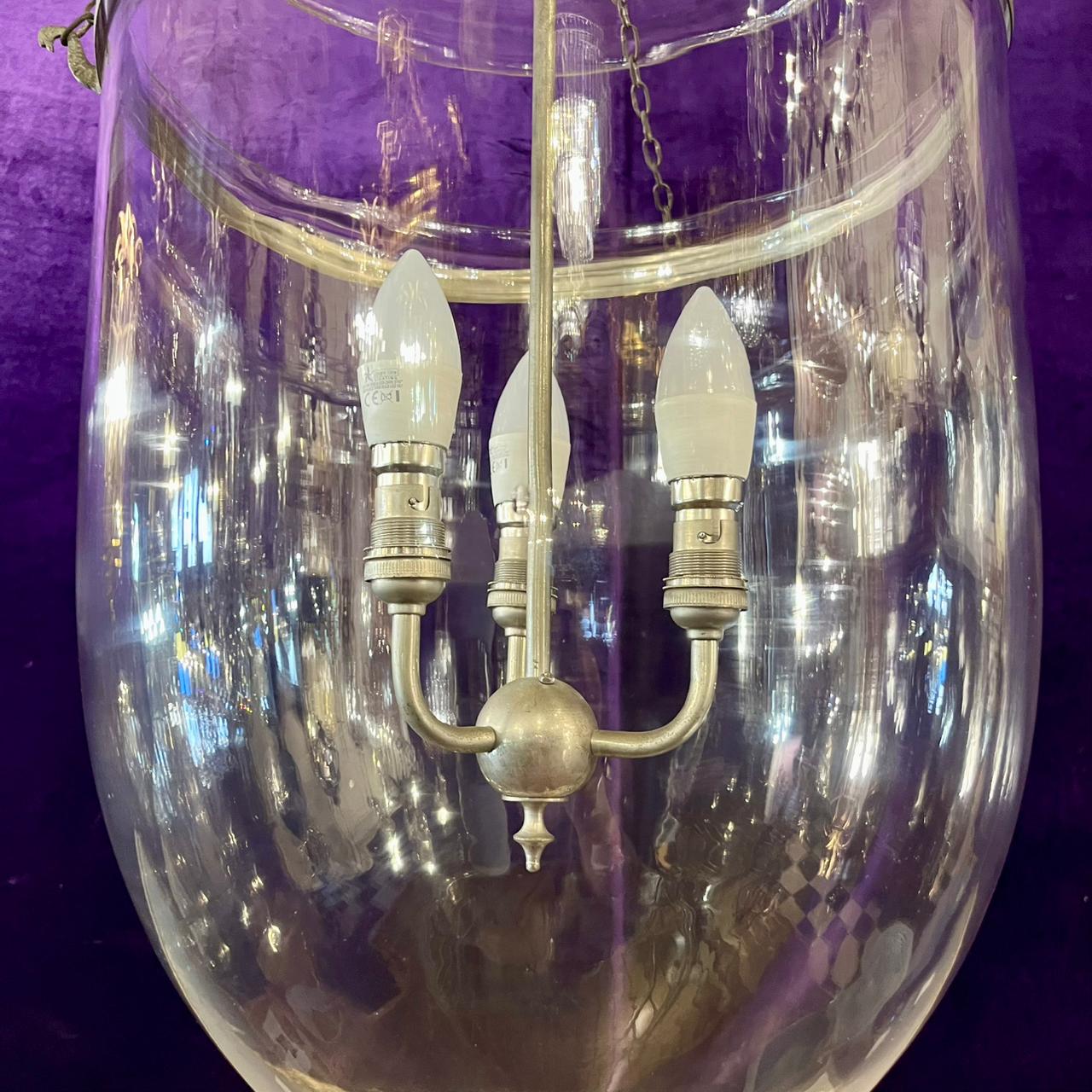 Large Glass Bell Jar Pendant - SOLD