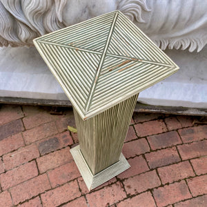 Vintage Cane Decor Display Pedestal