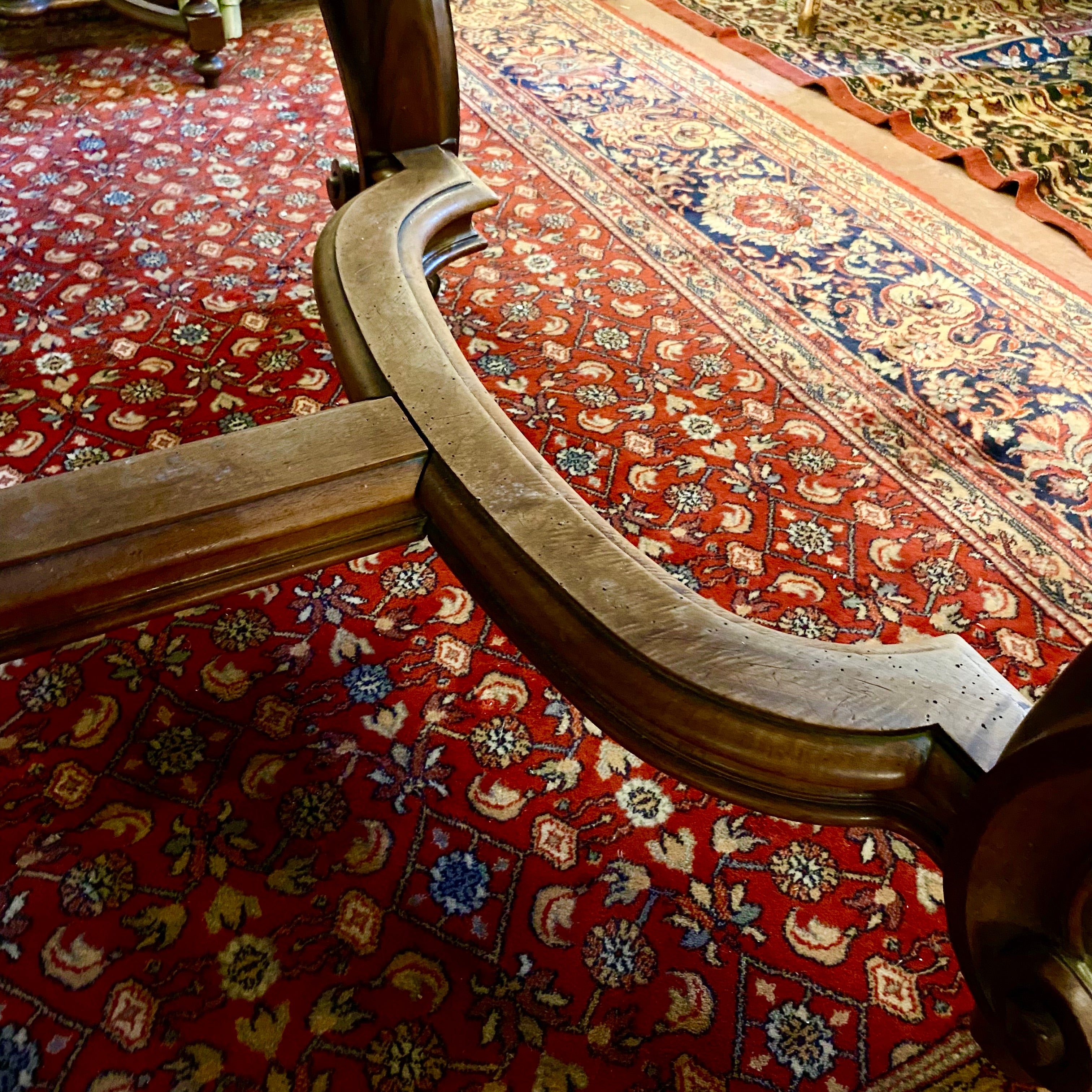 Impressive and Large Antique Walnut Extendable Dining Table