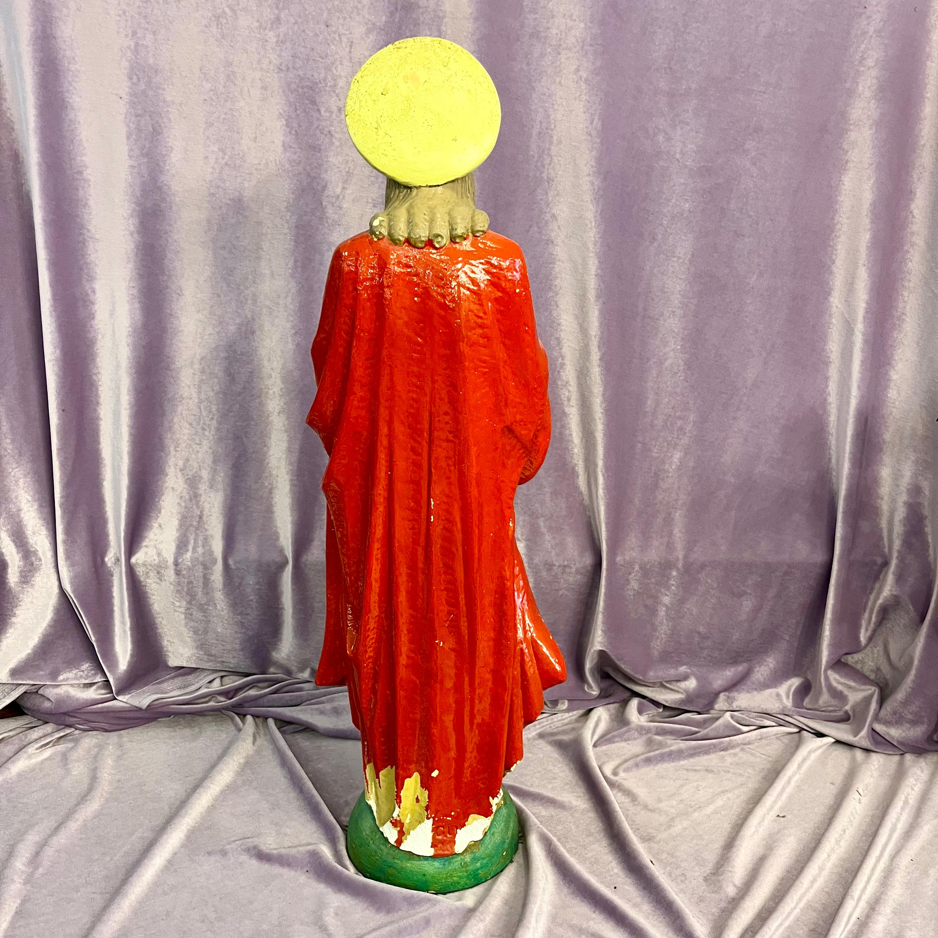 Haloed Sacred Heart of Jesus Sculpture