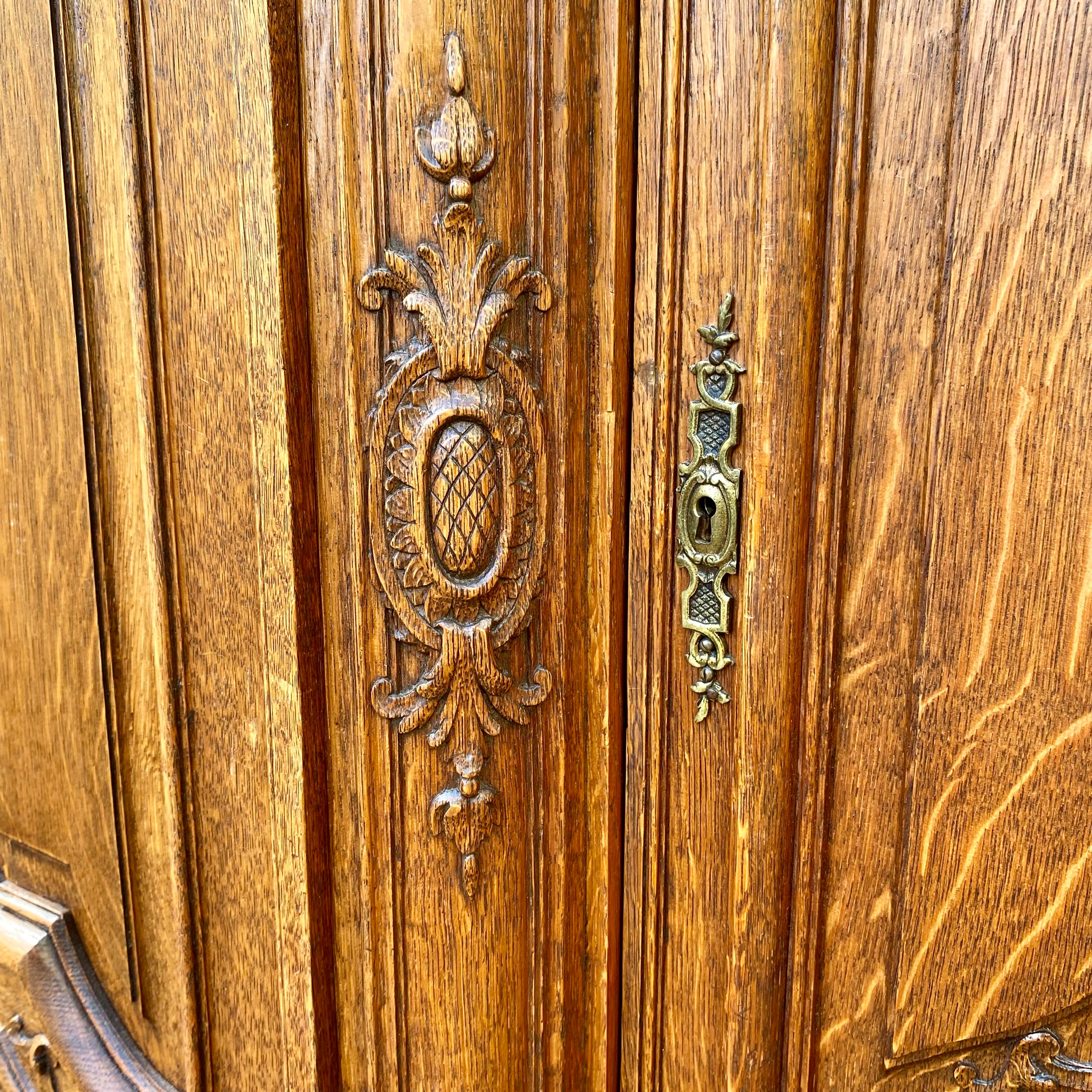 Very Large and Impressive Antique Oak Armoire