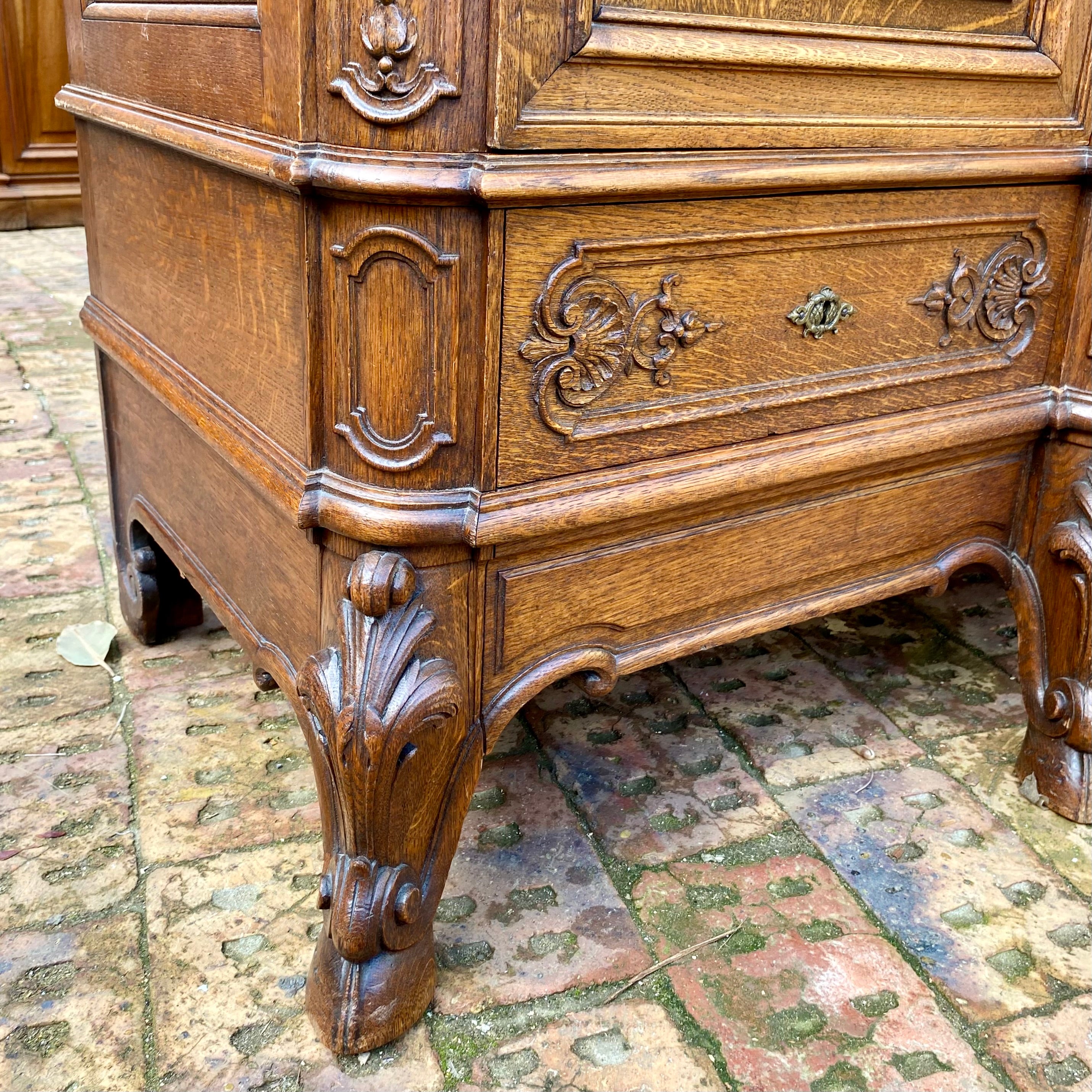 Very Large and Impressive Antique Oak Armoire