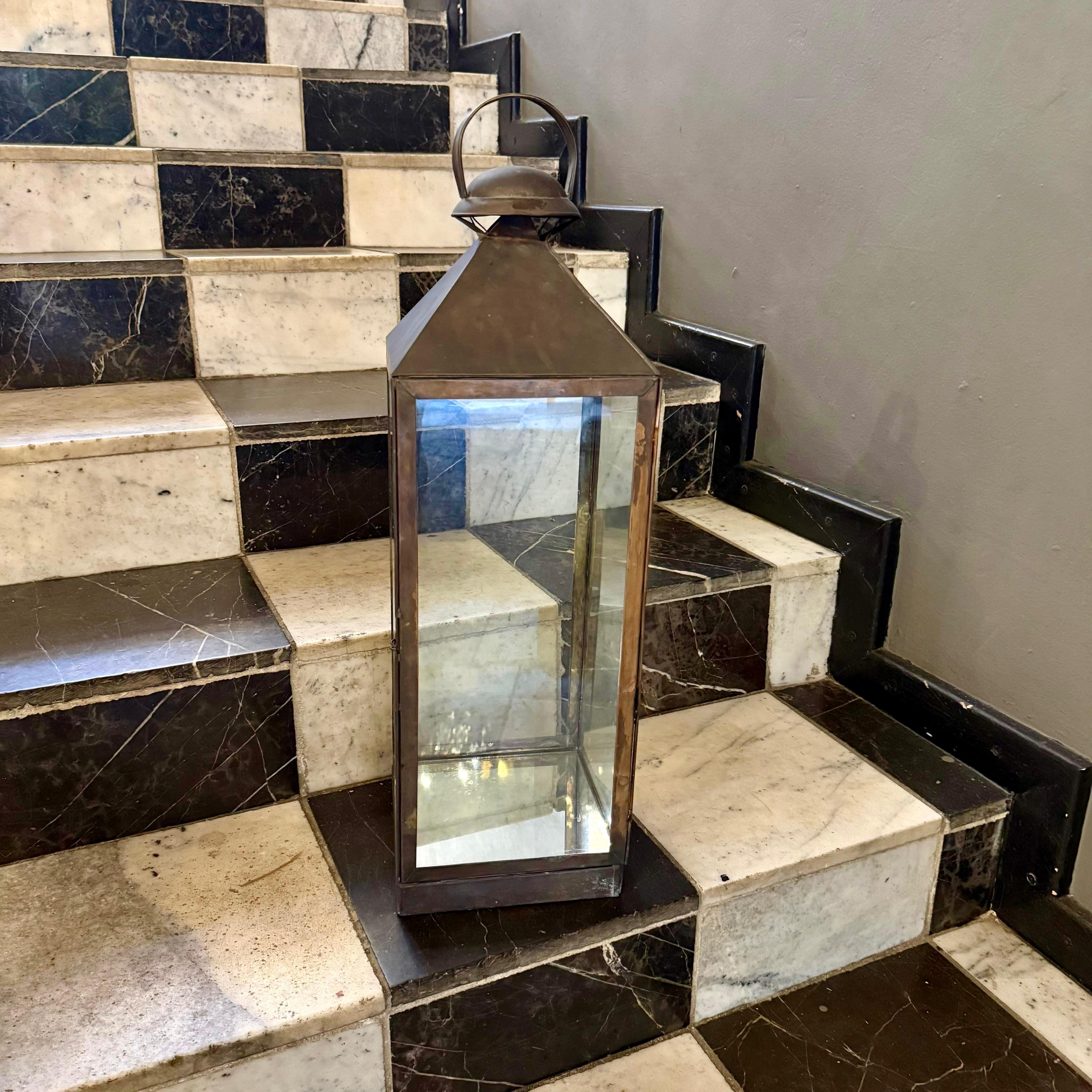 Large Decor Patina Lantern - SOLD