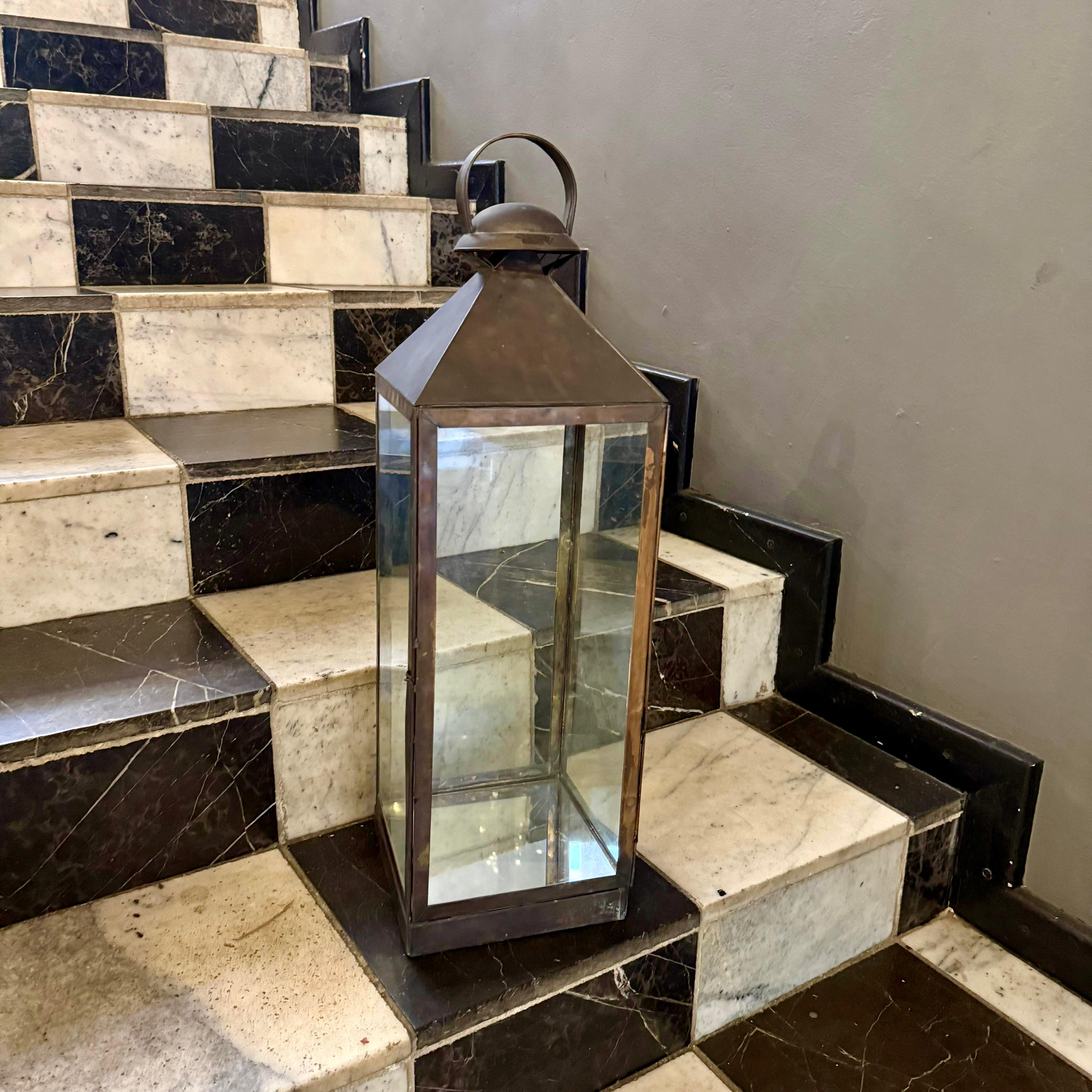 Large Decor Patina Lantern - SOLD