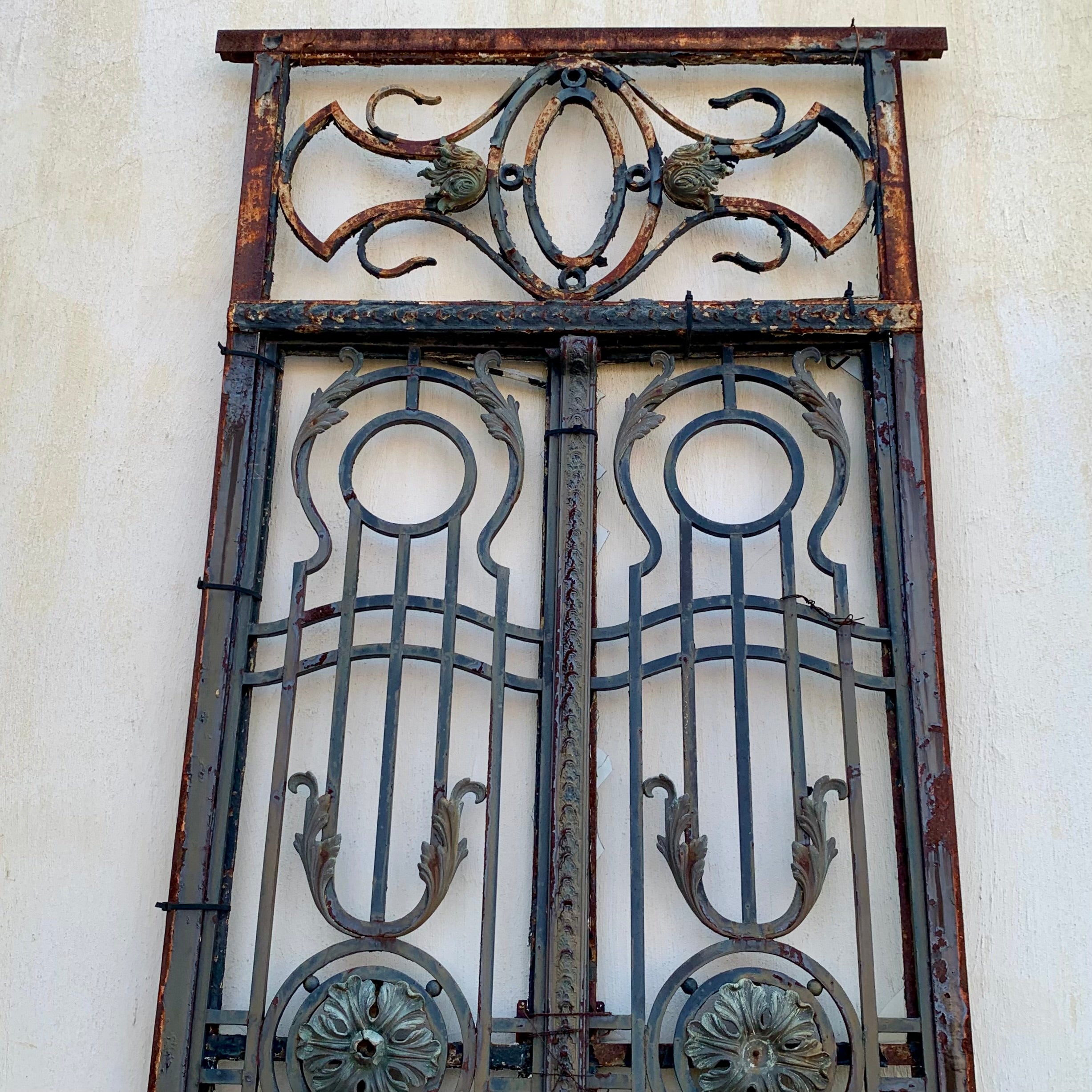 Beautiful Forged Steel Gate with Bronze Castings