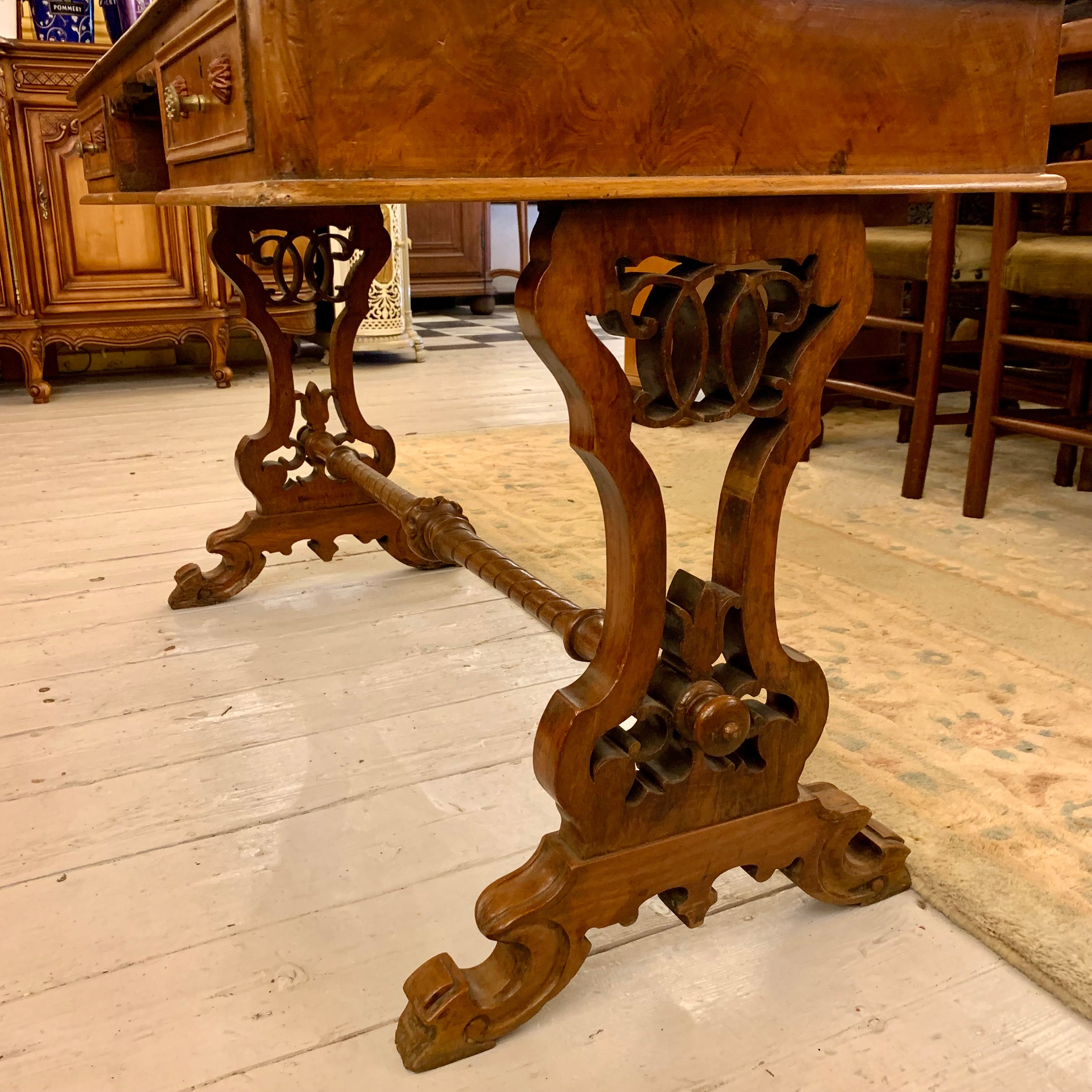 Small Antique Oak Writers Bureau