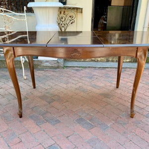 Antique Polished Oak Extendable Dining Table