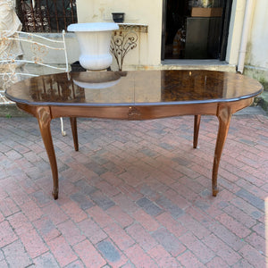 Antique Polished Oak Extendable Dining Table