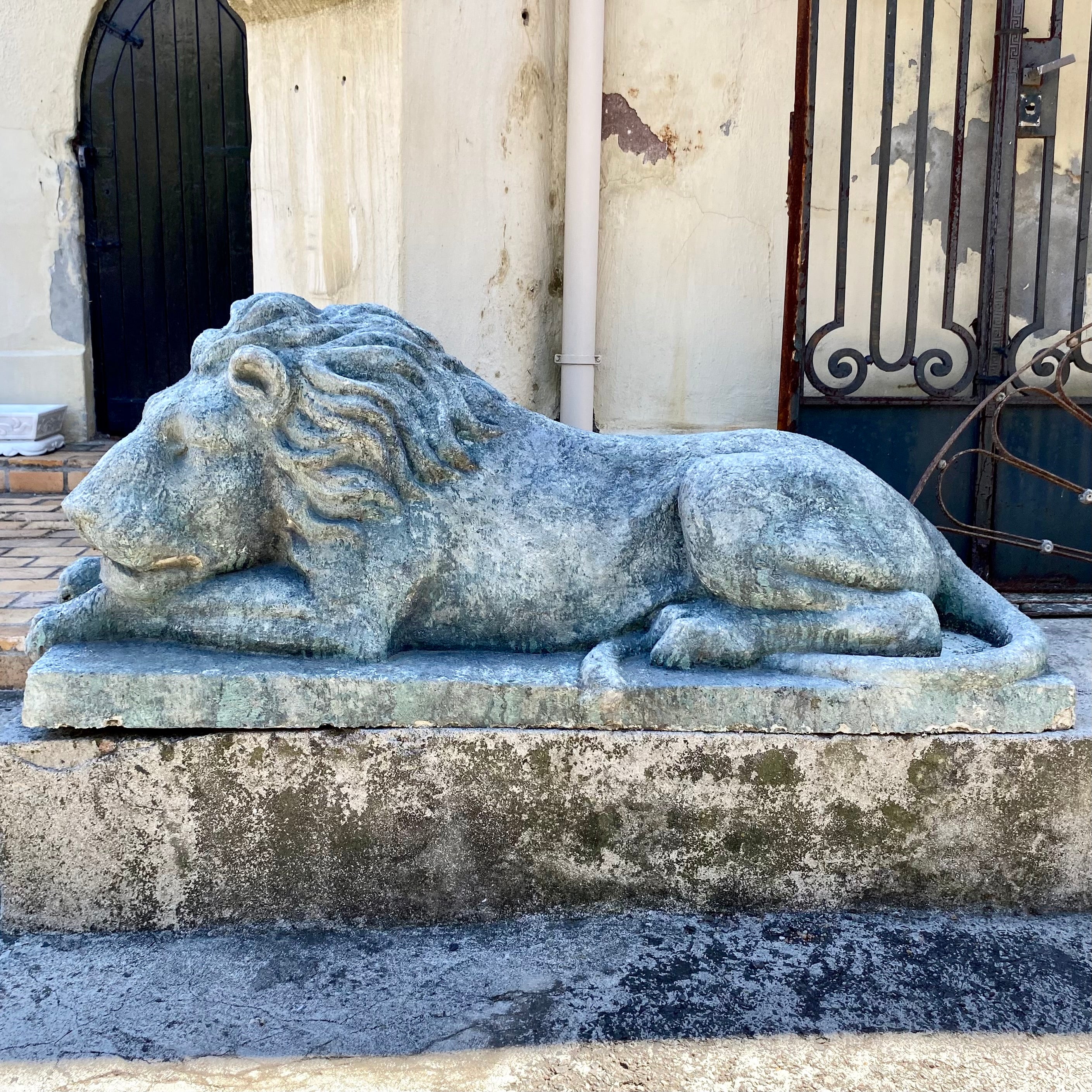 Aged Terracotta Lion