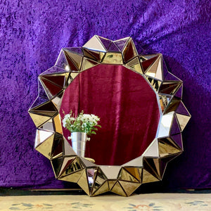 Modern Faceted Mirror