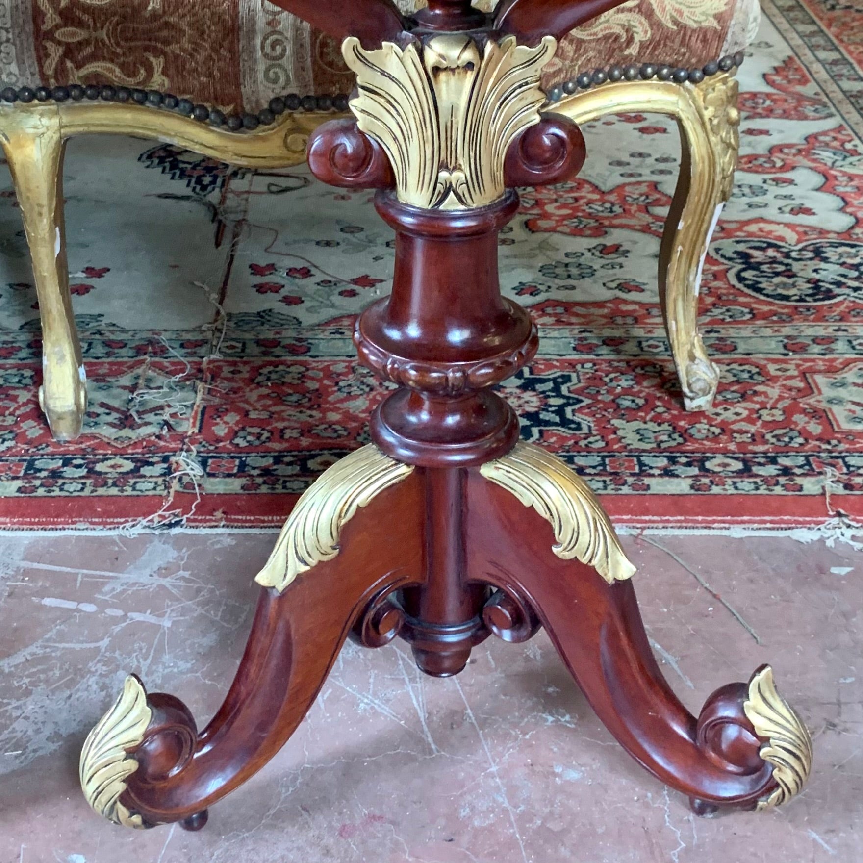 A Set of Antique Mahogany Jewellery Display Pedestals