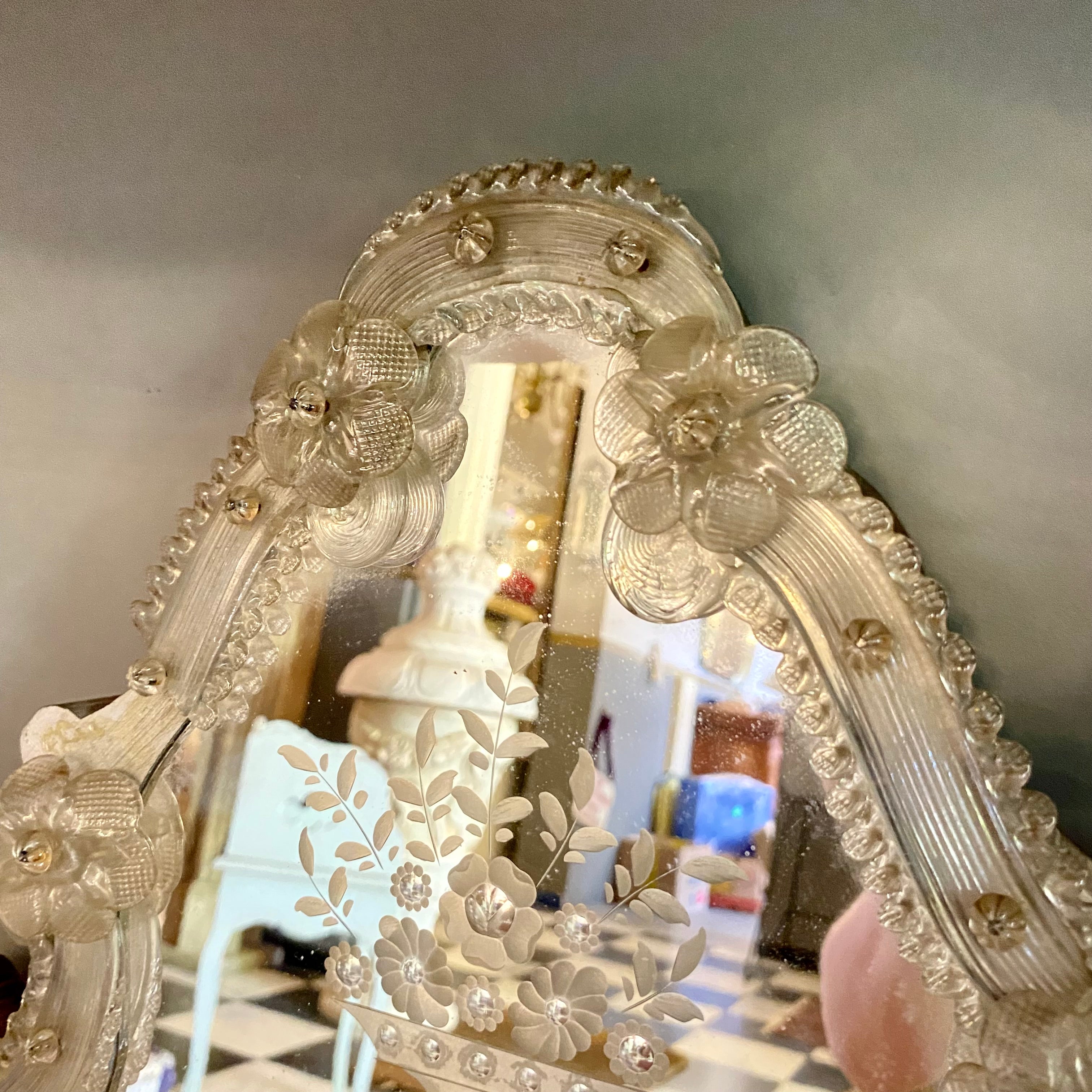 Vintage Venetian Glass Mirror