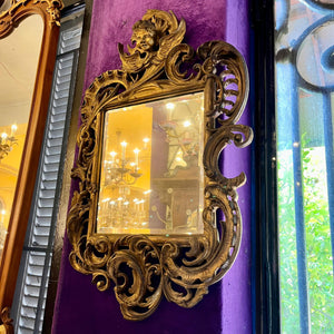 Rococo-Style Giltwood Mirror, 19th Century