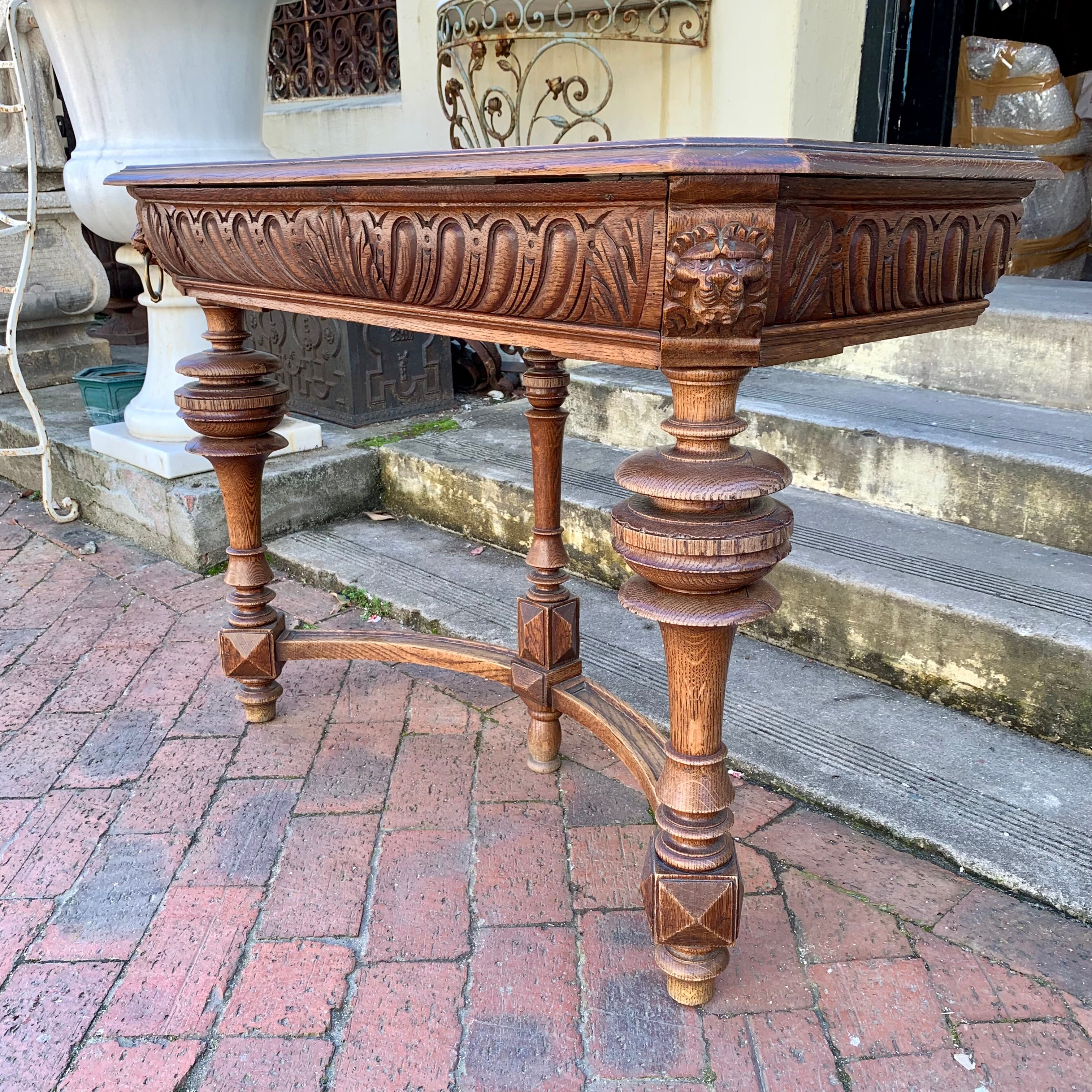 Antique French Oak Console