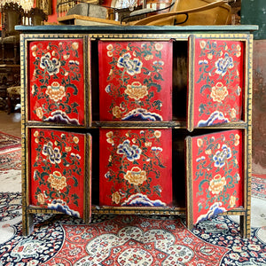 Amazing Antique Hand Painted Cabinet