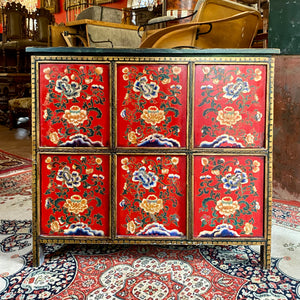 Amazing Antique Hand Painted Cabinet