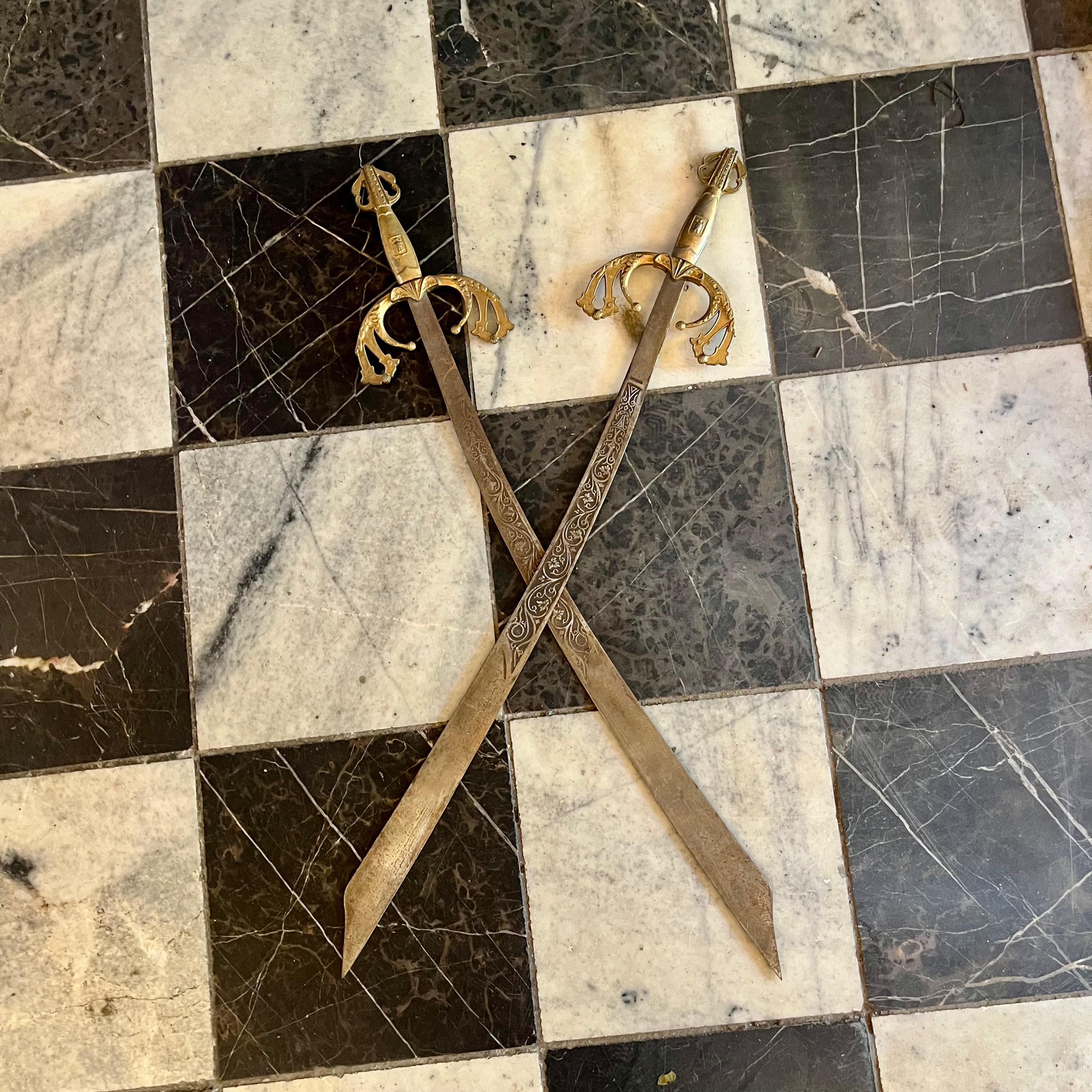 Decorative Ritual Swords Pair of Antique Decorative Swords - SOLD – Delos Antiques