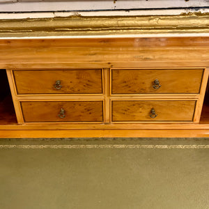 Antique English Yew Wood Carlton Desk