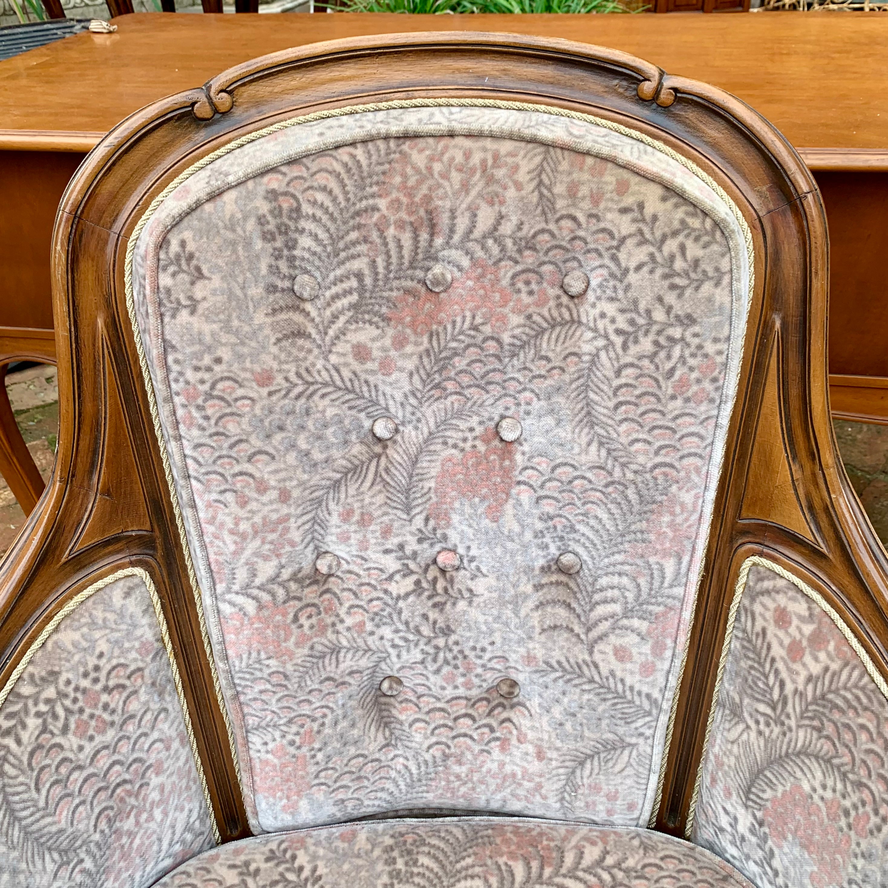 Elegant and Pretty Carved Armchair