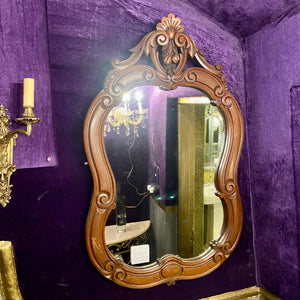 Antique Mahogany Mirror