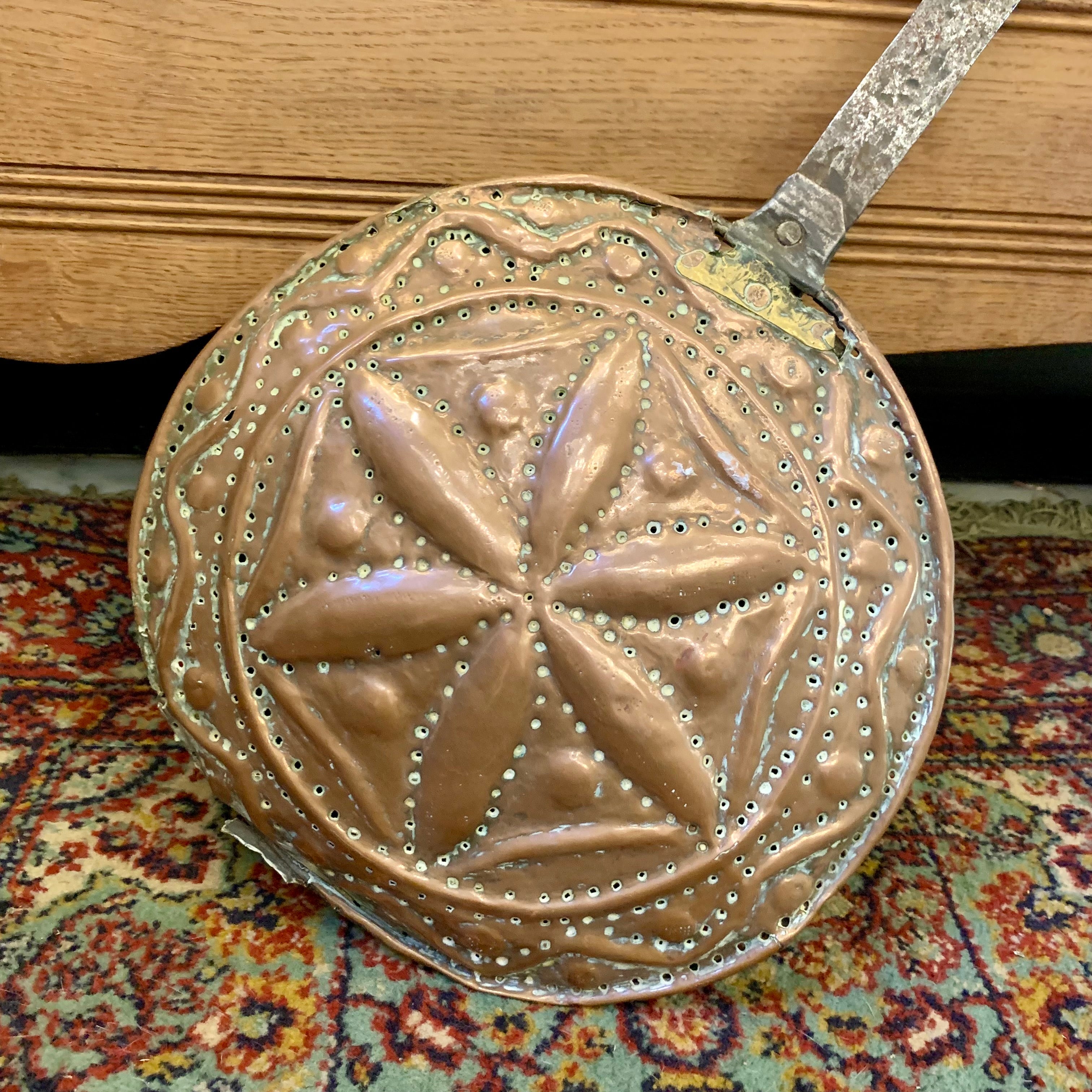 Antique Copper Bed Warmer