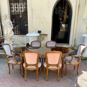 Antique Oak Dining Chair Set