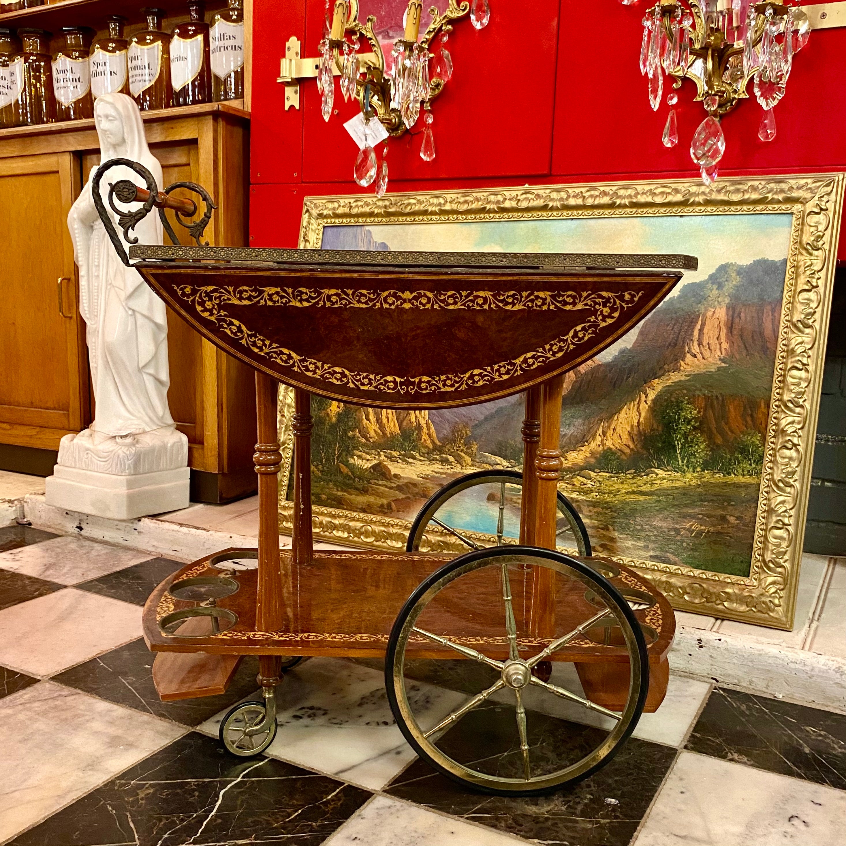 Vintage Rosewood Drinks Trolley - SOLD