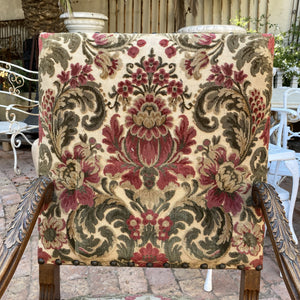 Large Pair of Carved Oak Armchairs