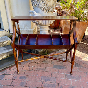 Antique Victorian Mahogany Book Stand - SOLD