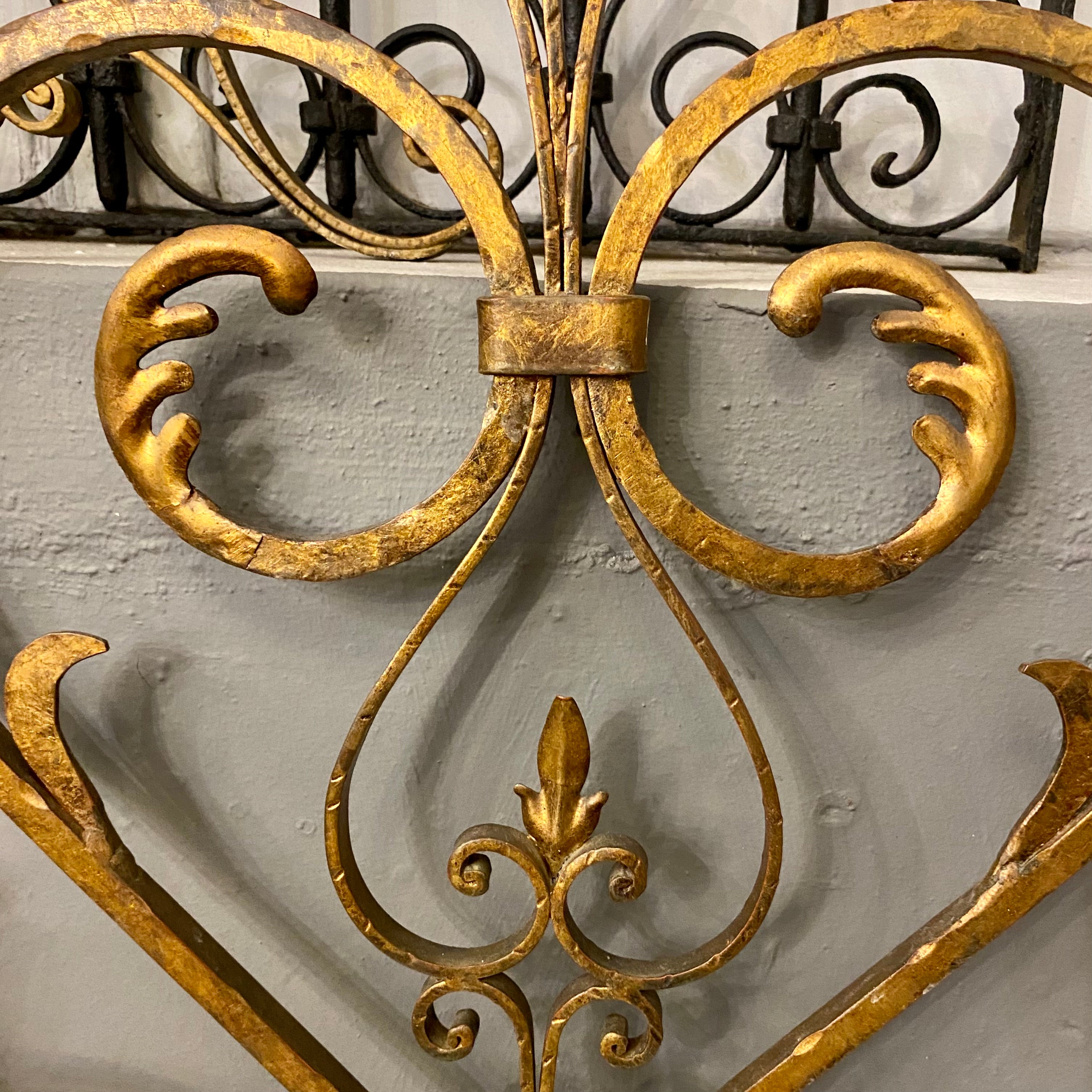 Antique French Gilt Headboard