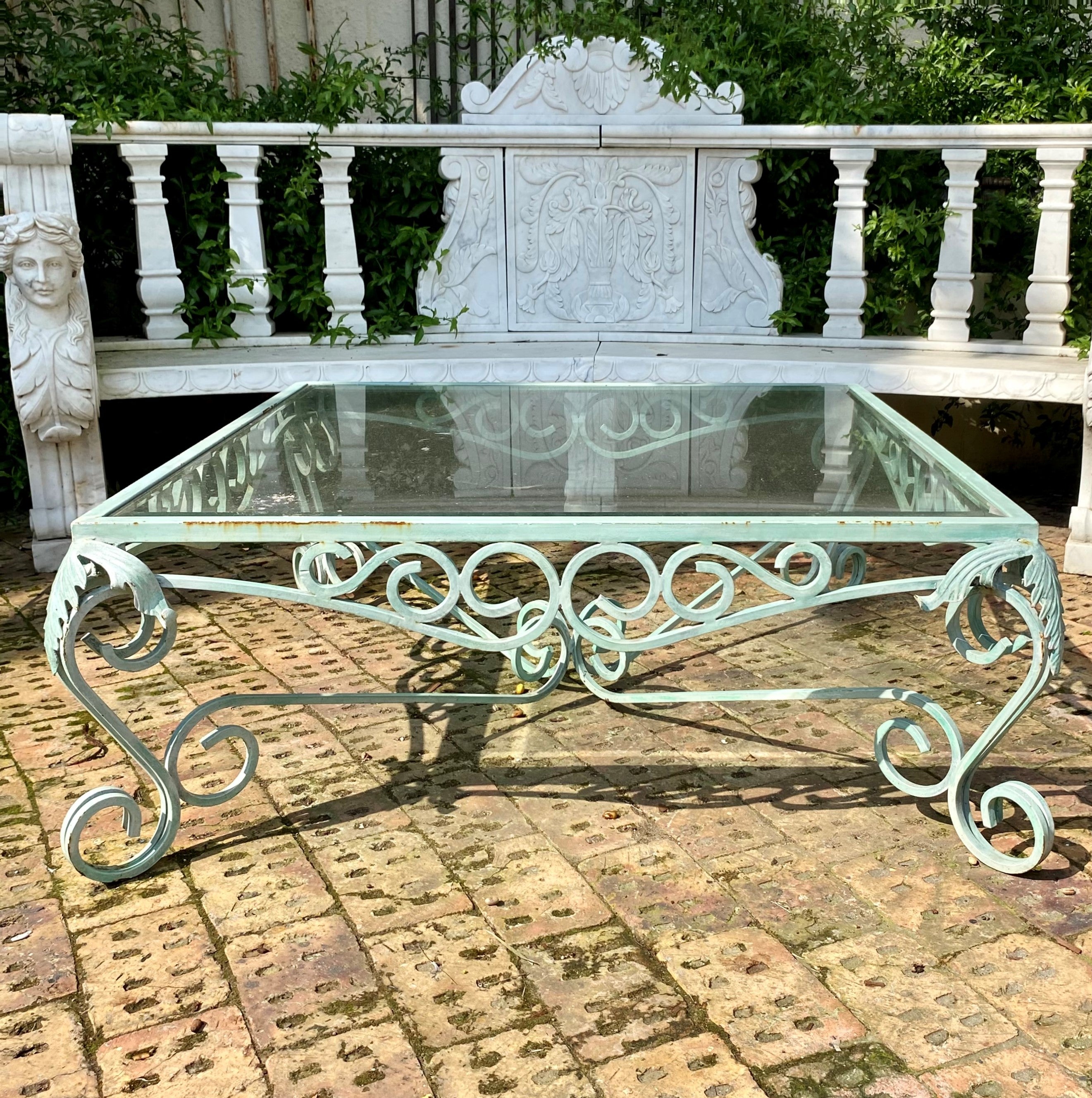 Rustic Iron Side Table Rustic Wrought Iron Side Tables – Delos Antiques