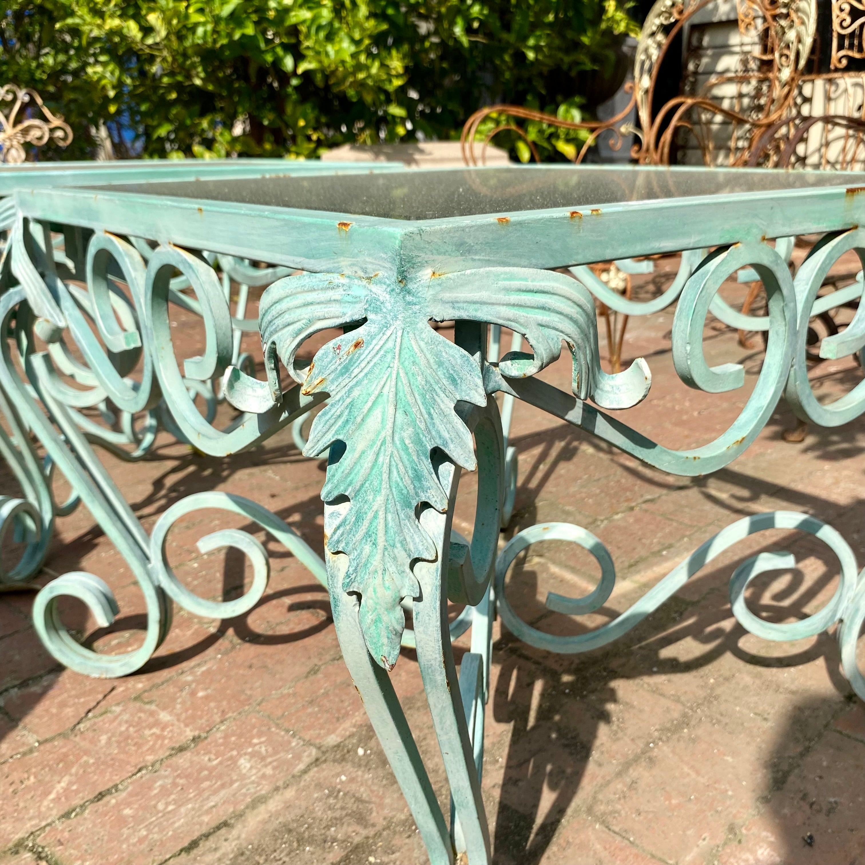 Rustic Iron Side Table Rustic Wrought Iron Side Tables – Delos Antiques