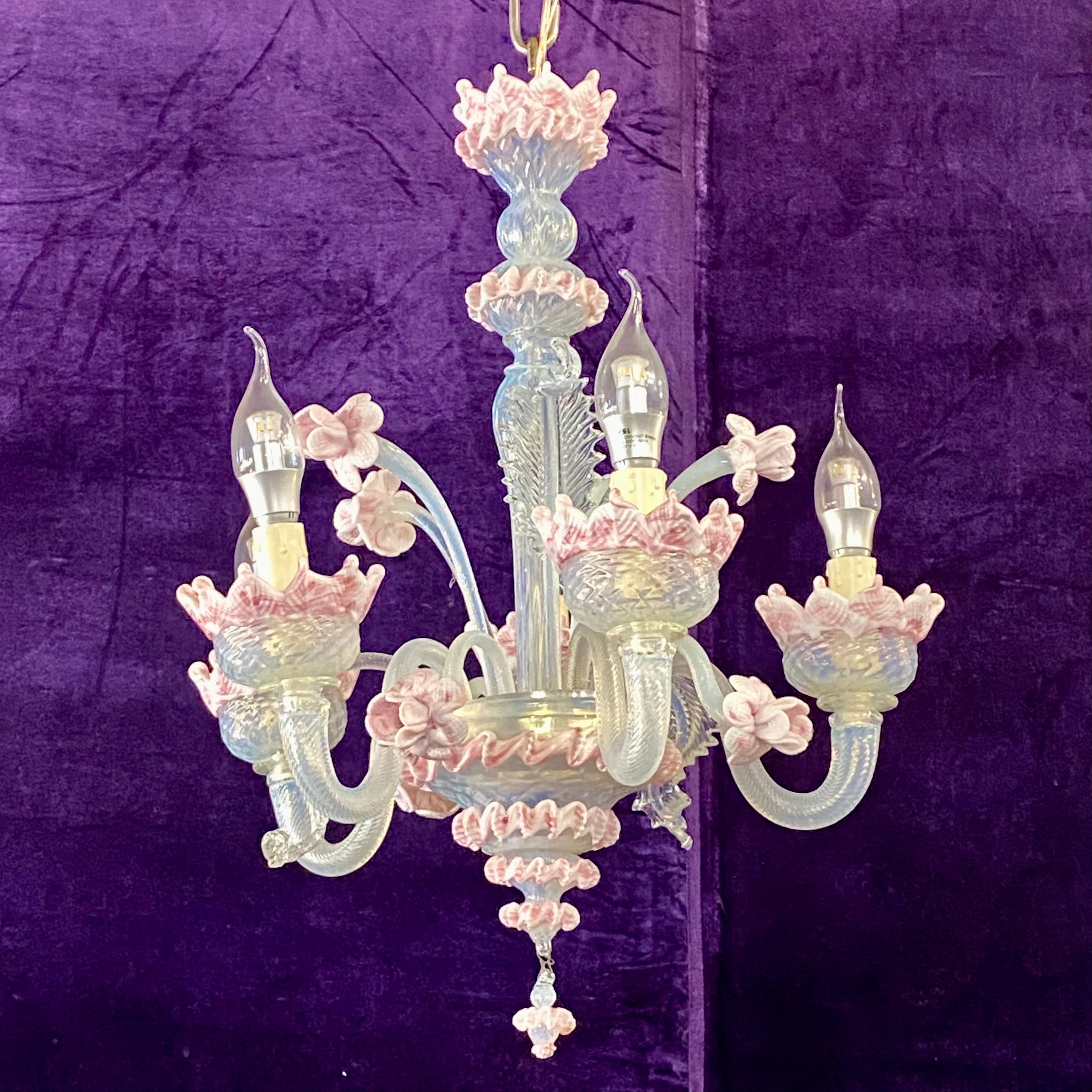 Dainty Little Murano Chandelier